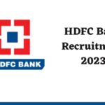 HDFC Bank Recruitment 2023